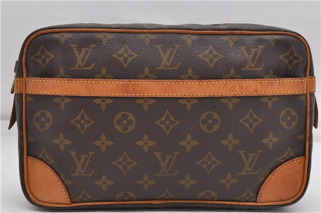 Authentic Louis Vuitton Monogram Compiegne 28 Clutch Hand Bag M51845 LV 4622D