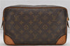 Authentic Louis Vuitton Monogram Compiegne 28 Clutch Hand Bag M51845 LV 4622D
