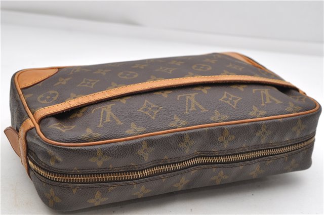 Authentic Louis Vuitton Monogram Compiegne 28 Clutch Hand Bag M51845 LV 4622D