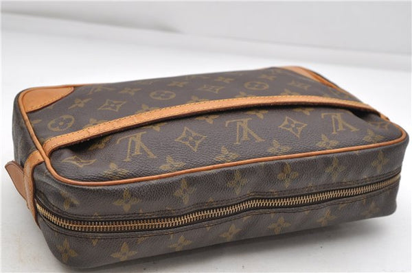 Authentic Louis Vuitton Monogram Compiegne 28 Clutch Hand Bag M51845 LV 4622D