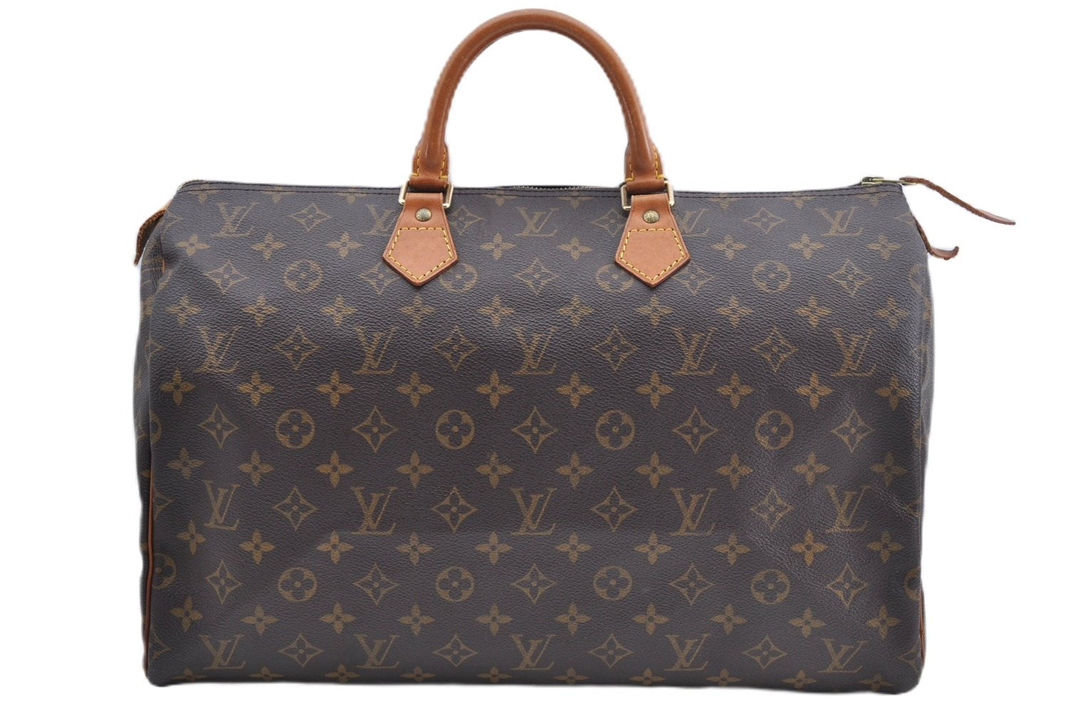 Authentic Louis Vuitton Monogram Speedy 40 Hand Boston Bag M41522 LV 4623F