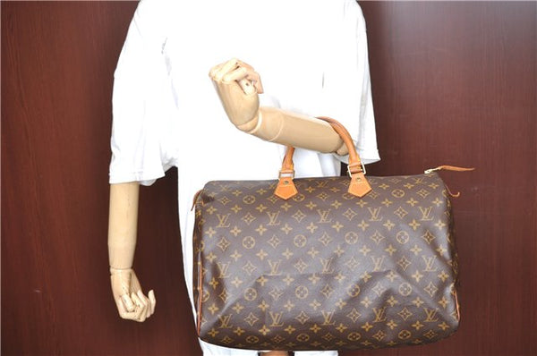 Authentic Louis Vuitton Monogram Speedy 40 Hand Boston Bag M41522 LV 4623F