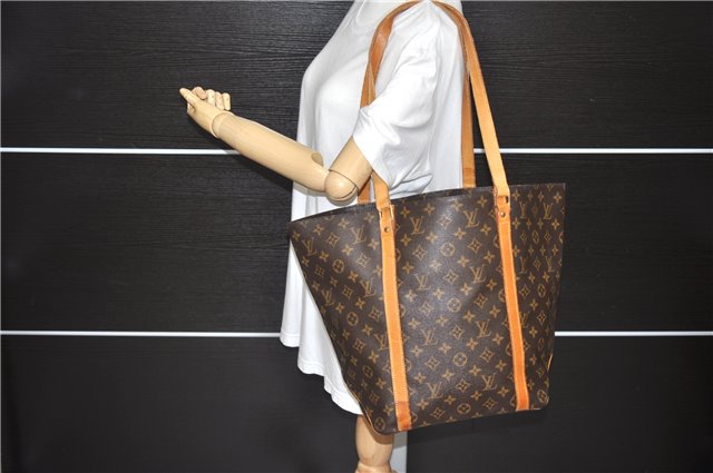 Authentic Louis Vuitton Monogram Sac Shopping PM Tote Bag M51108 LV 4625D