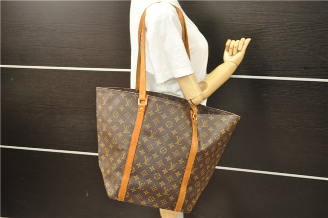 Authentic Louis Vuitton Monogram Sac Shopping PM Tote Bag M51108 LV 4626D