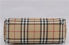 Authentic BURBERRY Nova Check Hand Tote Bag PVC Leather Beige 4627E