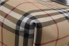 Authentic BURBERRY Nova Check Hand Tote Bag PVC Leather Beige 4627E