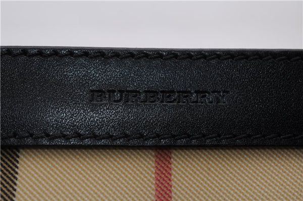 Authentic BURBERRY Nova Check Hand Tote Bag PVC Leather Beige 4627E