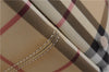 Authentic BURBERRY Nova Check Hand Tote Bag PVC Leather Beige 4627E