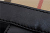 Authentic BURBERRY Nova Check Hand Tote Bag PVC Leather Beige 4627E