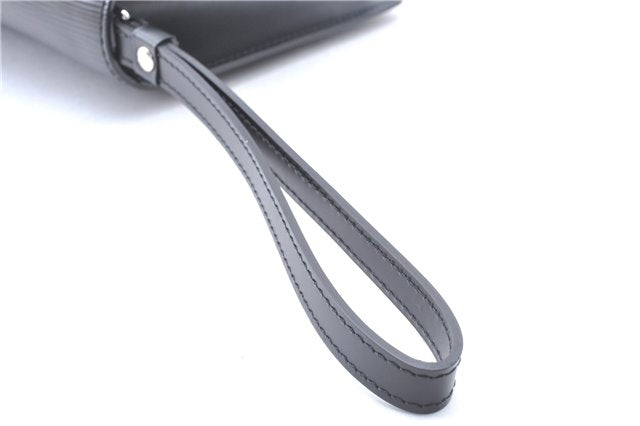 Auth Louis Vuitton Epi Pochette Sellier Dragonne Clutch Bag M52612 Black 4628F