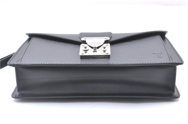 Auth Louis Vuitton Epi Pochette Sellier Dragonne Clutch Bag M52612 Black 4628F