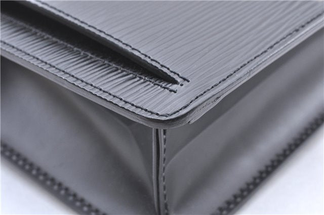 Auth Louis Vuitton Epi Pochette Sellier Dragonne Clutch Bag M52612 Black 4628F