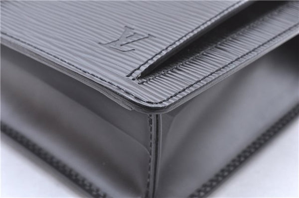 Auth Louis Vuitton Epi Pochette Sellier Dragonne Clutch Bag M52612 Black 4628F