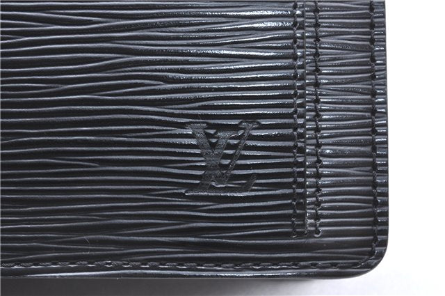 Auth Louis Vuitton Epi Pochette Sellier Dragonne Clutch Bag M52612 Black 4628F