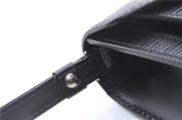 Auth Louis Vuitton Epi Pochette Sellier Dragonne Clutch Bag M52612 Black 4628F