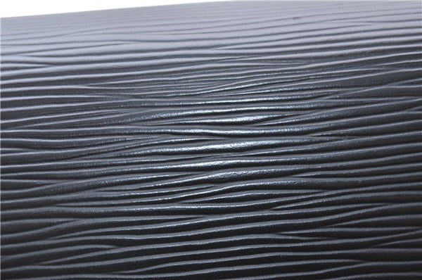 Auth Louis Vuitton Epi Pochette Sellier Dragonne Clutch Bag M52612 Black 4628F