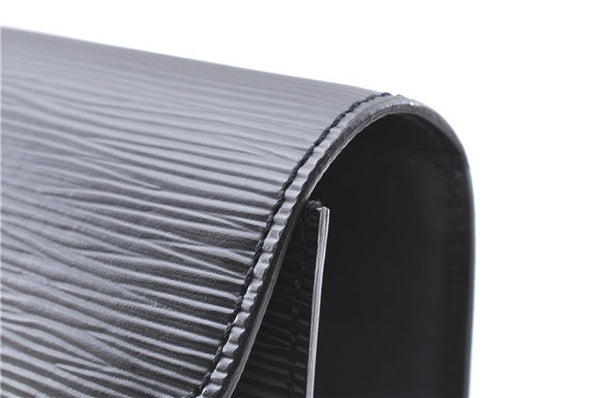 Auth Louis Vuitton Epi Pochette Sellier Dragonne Clutch Bag M52612 Black 4628F