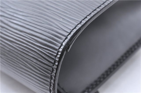 Auth Louis Vuitton Epi Pochette Sellier Dragonne Clutch Bag M52612 Black 4628F