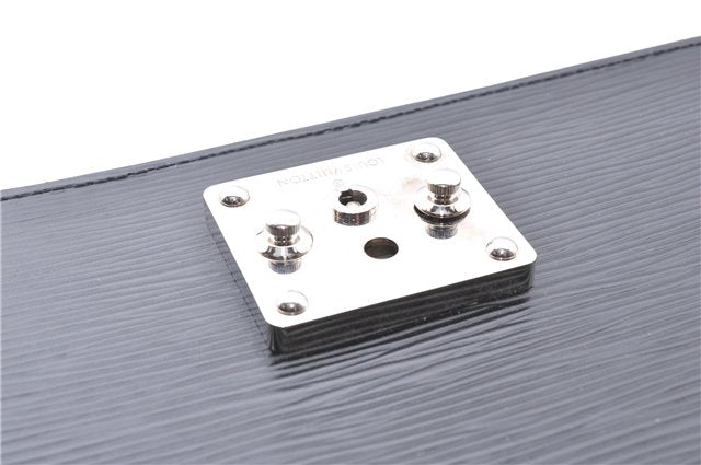 Auth Louis Vuitton Epi Pochette Sellier Dragonne Clutch Bag M52612 Black 4628F