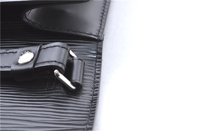 Auth Louis Vuitton Epi Pochette Sellier Dragonne Clutch Bag M52612 Black 4628F