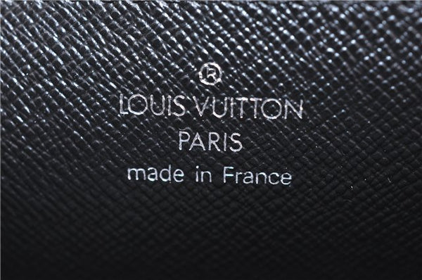 Auth Louis Vuitton Epi Pochette Sellier Dragonne Clutch Bag M52612 Black 4628F