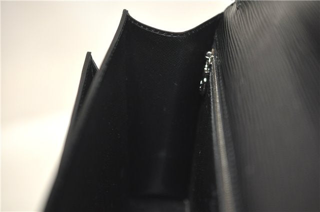 Auth Louis Vuitton Epi Pochette Sellier Dragonne Clutch Bag M52612 Black 4628F