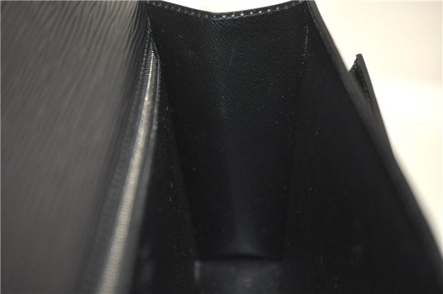 Auth Louis Vuitton Epi Pochette Sellier Dragonne Clutch Bag M52612 Black 4628F