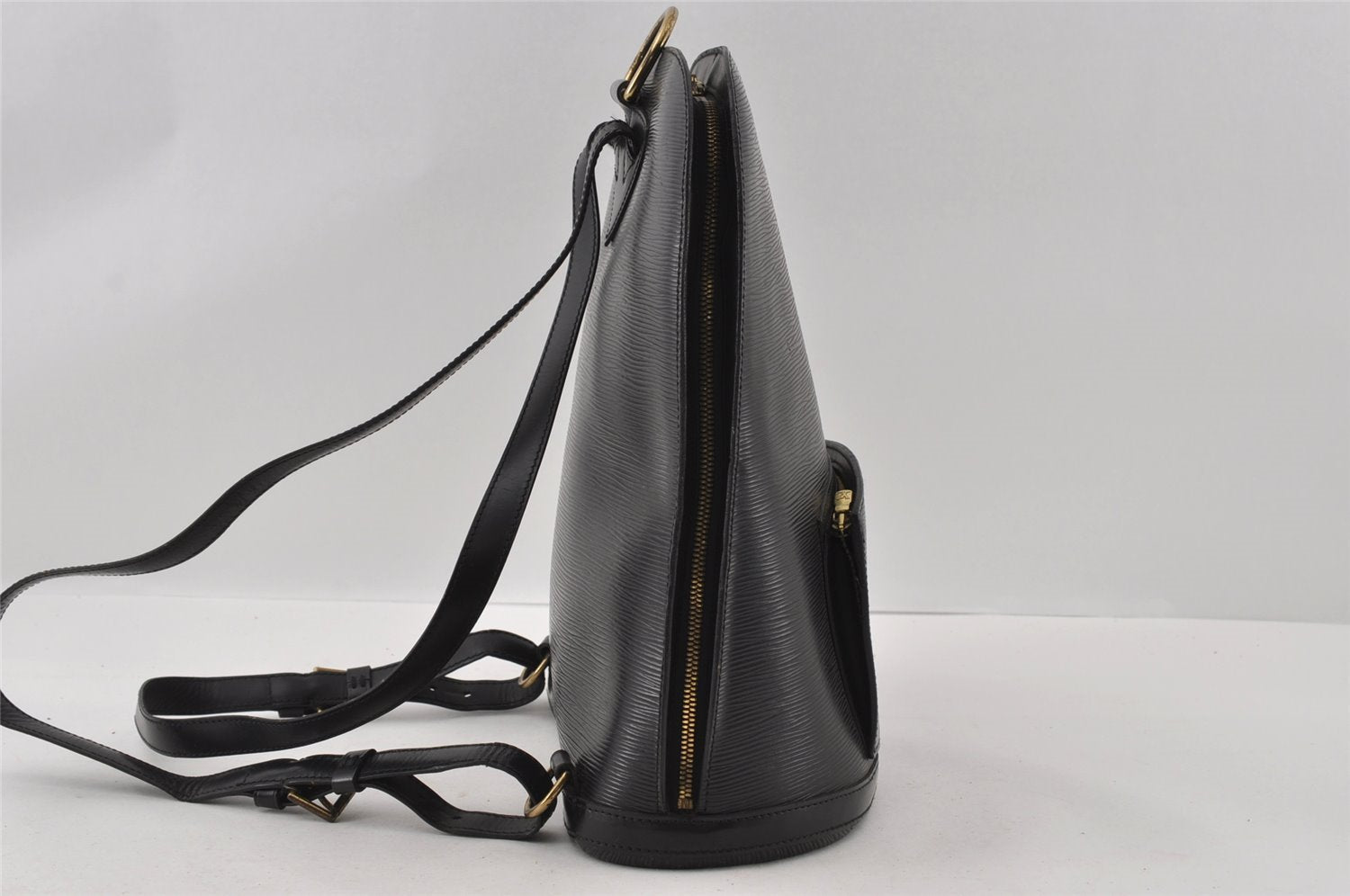 Authentic Louis Vuitton Epi Gobelin Backpack Black M52292 LV 4629I