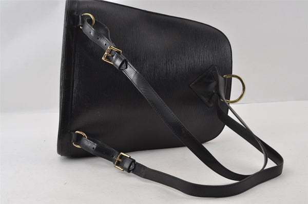 Authentic Louis Vuitton Epi Gobelin Backpack Black M52292 LV 4629I