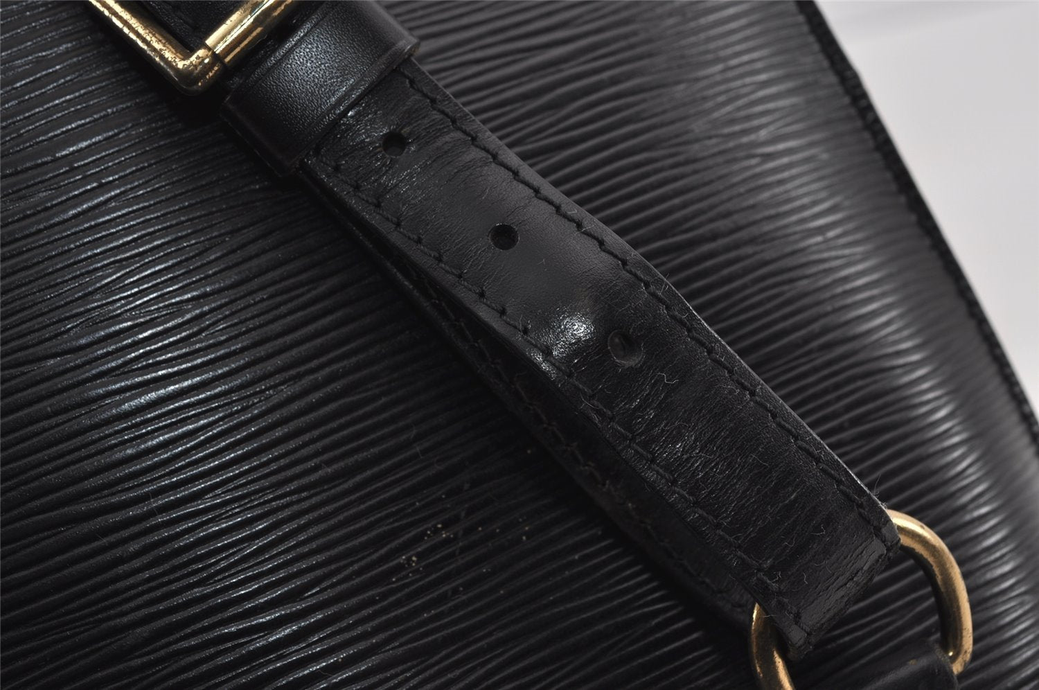 Authentic Louis Vuitton Epi Gobelin Backpack Black M52292 LV 4629I