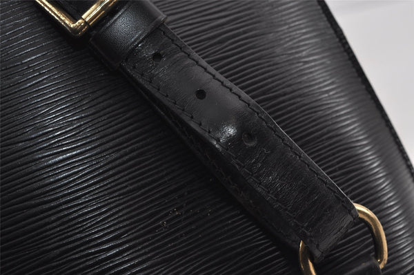 Authentic Louis Vuitton Epi Gobelin Backpack Black M52292 LV 4629I