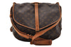 Authentic Louis Vuitton Monogram Saumur 35 Shoulder Cross Bag M42254 LV 4631I