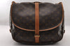 Authentic Louis Vuitton Monogram Saumur 35 Shoulder Cross Bag M42254 LV 4631I