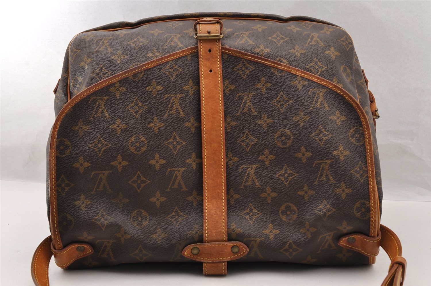 Authentic Louis Vuitton Monogram Saumur 35 Shoulder Cross Bag M42254 LV 4631I