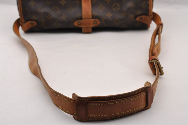 Authentic Louis Vuitton Monogram Saumur 35 Shoulder Cross Bag M42254 LV 4631I