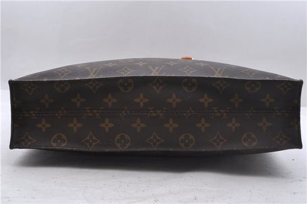 Authentic Louis Vuitton Monogram Sac Plat Hand Bag M51140 LV 4632D