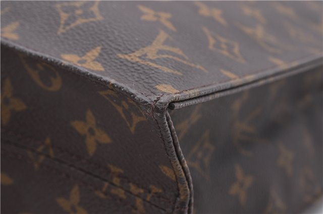 Authentic Louis Vuitton Monogram Sac Plat Hand Bag M51140 LV 4632D