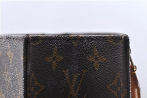 Authentic Louis Vuitton Monogram Sac Plat Hand Bag M51140 LV 4632D