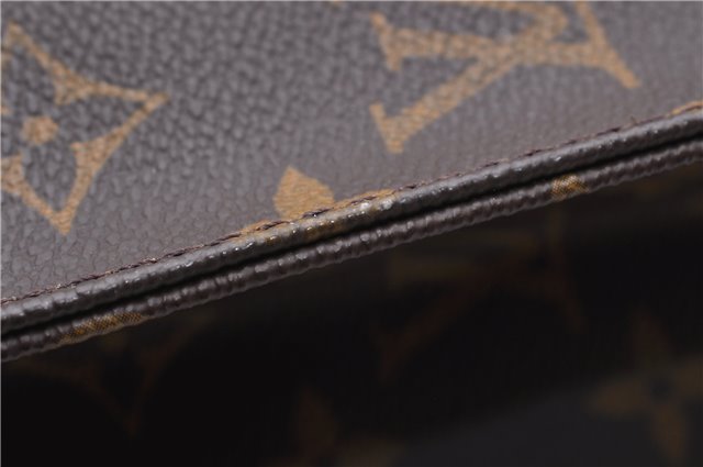 Authentic Louis Vuitton Monogram Sac Plat Hand Bag M51140 LV 4632D