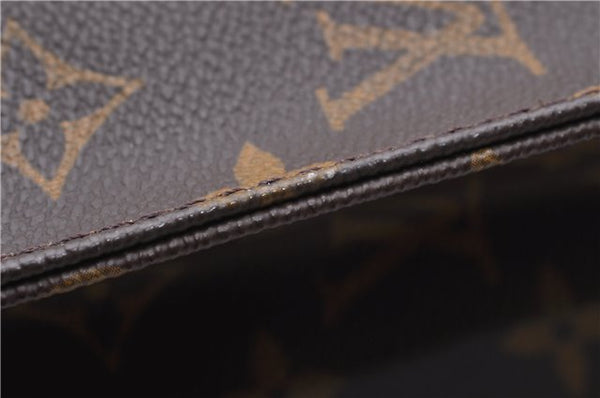 Authentic Louis Vuitton Monogram Sac Plat Hand Bag M51140 LV 4632D