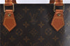 Authentic Louis Vuitton Monogram Sac Plat Hand Bag M51140 LV 4632D