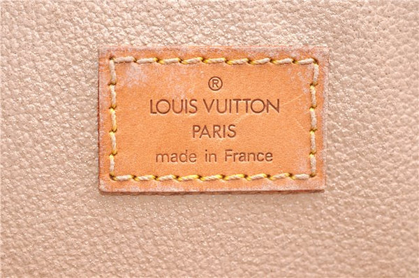 Authentic Louis Vuitton Monogram Sac Plat Hand Bag M51140 LV 4632D