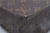 Authentic Louis Vuitton Monogram Sac Plat Hand Bag M51140 LV Junk 4633D