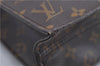 Authentic Louis Vuitton Monogram Sac Plat Hand Bag M51140 LV Junk 4633D