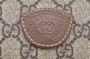 Authentic GUCCI Shoulder Cross Body Bag Purse GG PVC Leather Brown Junk 4633H