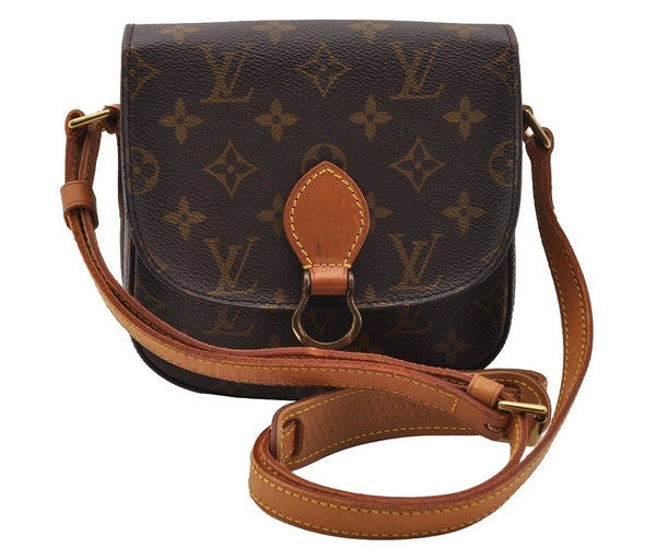 Authentic Louis Vuitton Monogram Saint Cloud PM M51244 Shoulder Cross Bag 4635I