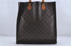 Authentic Louis Vuitton Monogram Sac Plat Hand Bag M51140 LV Junk 4636D