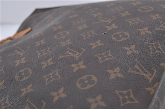 Authentic Louis Vuitton Monogram Sac Plat Hand Bag M51140 LV Junk 4636D