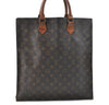 Authentic Louis Vuitton Monogram Sac Plat Hand Bag M51140 LV 4637D