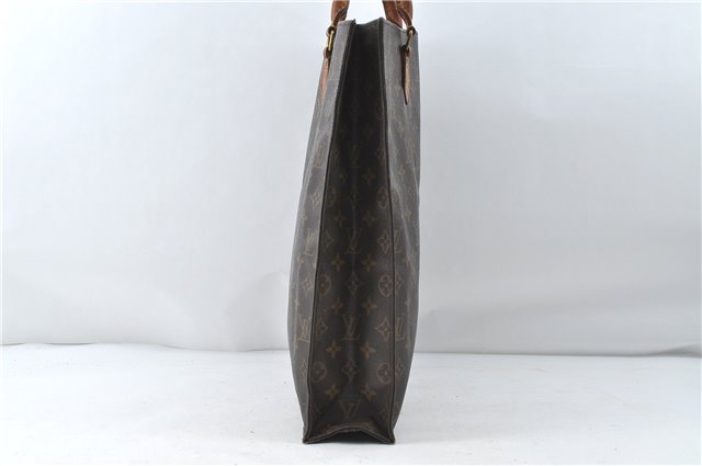 Authentic Louis Vuitton Monogram Sac Plat Hand Bag M51140 LV 4637D